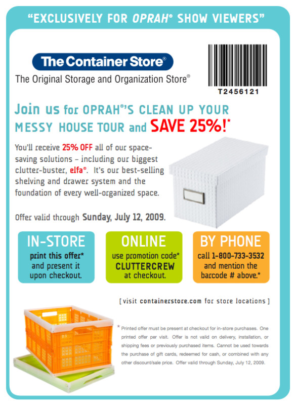 n coupon The Organizing Agency